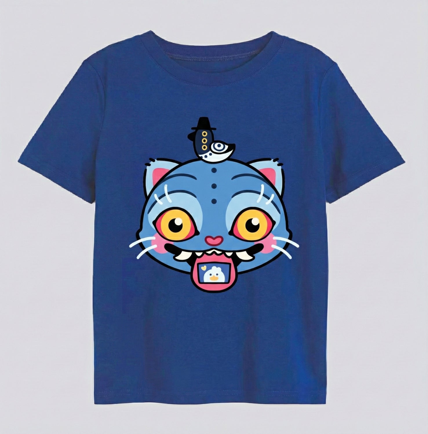 Polera Manga Corta Niño Derpy Azul Kpop Demon Hunters - Poleras Chile | The Brands Club cl