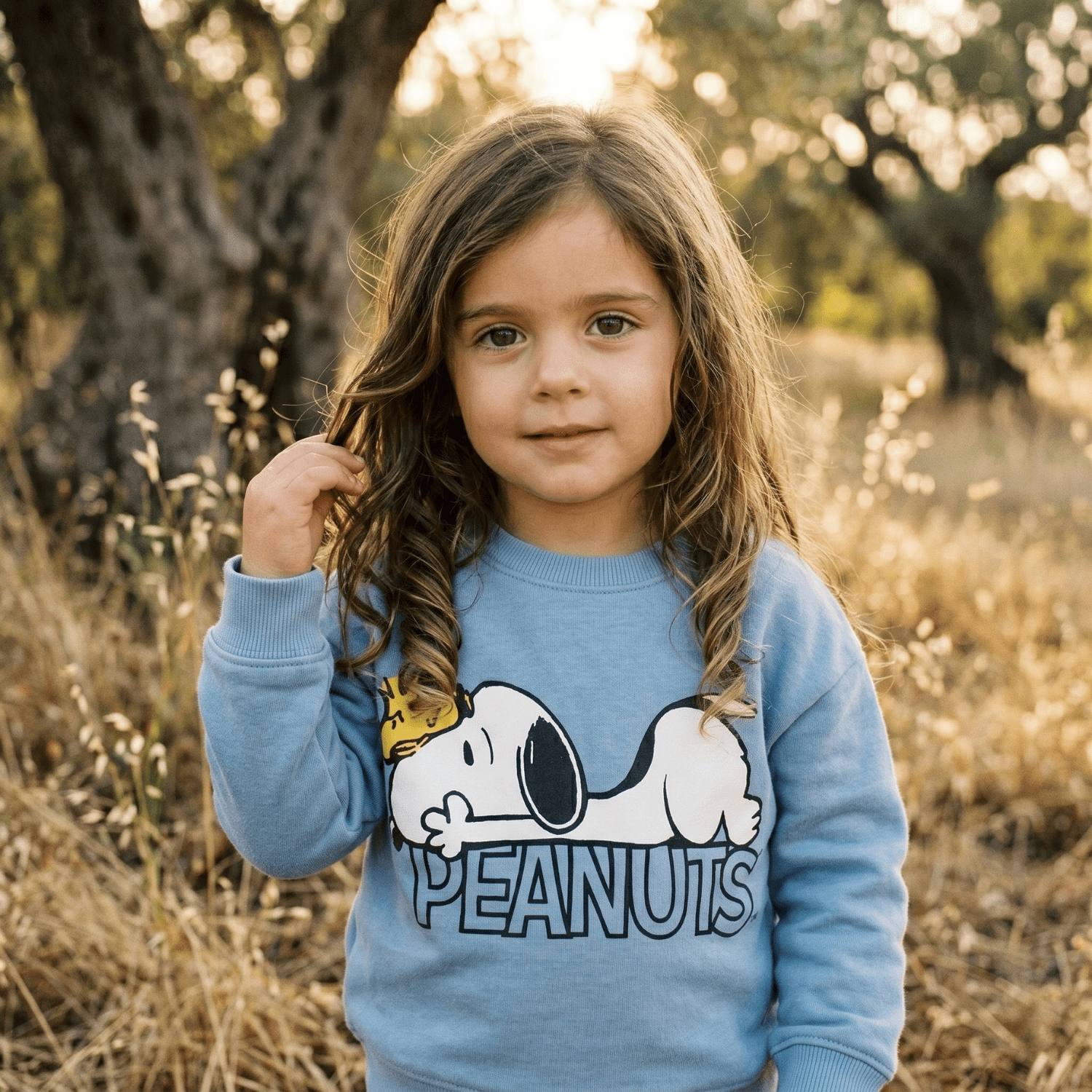 Polerón Cerrado Niña Celeste Snoopy - Polerones Chile | The Brands Club cl