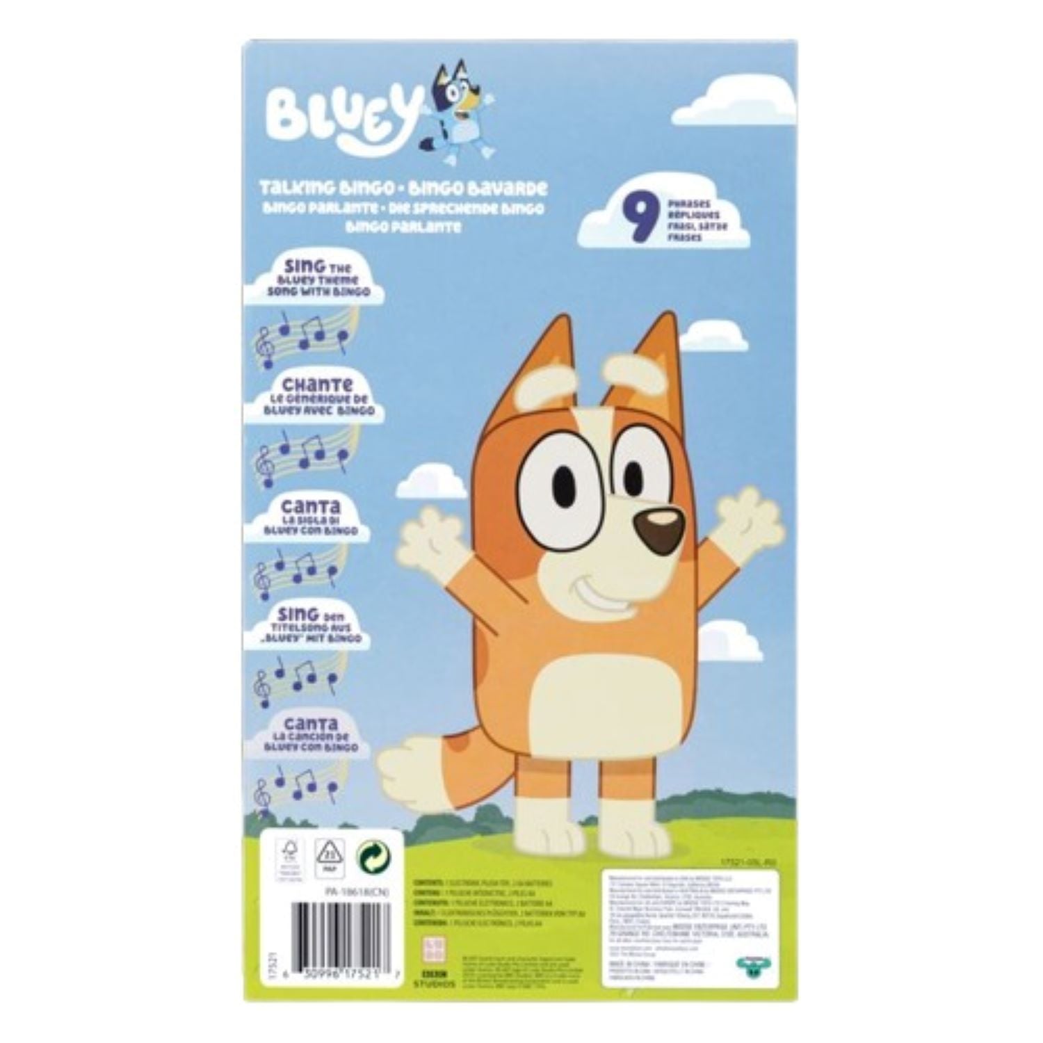 Peluche Con Efectos de Sonido Bingo Bluey