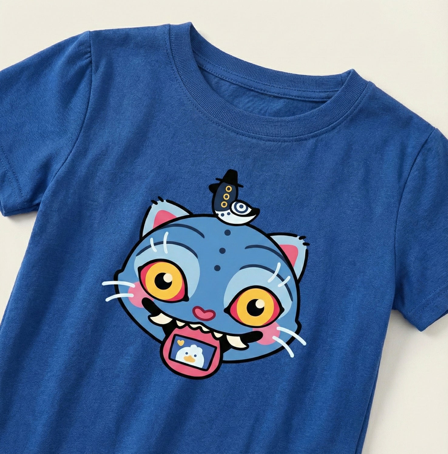 Polera Manga Corta Niño Derpy Azul Kpop Demon Hunters - Poleras Chile | The Brands Club cl