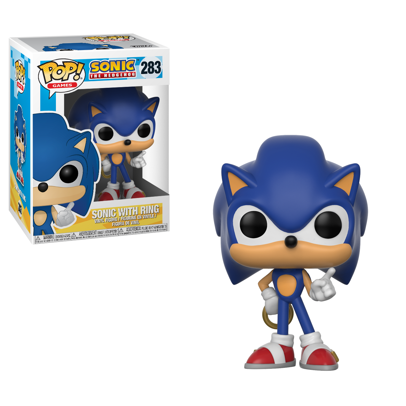 Funko Pop Juegos: Sonic With Ring - 283