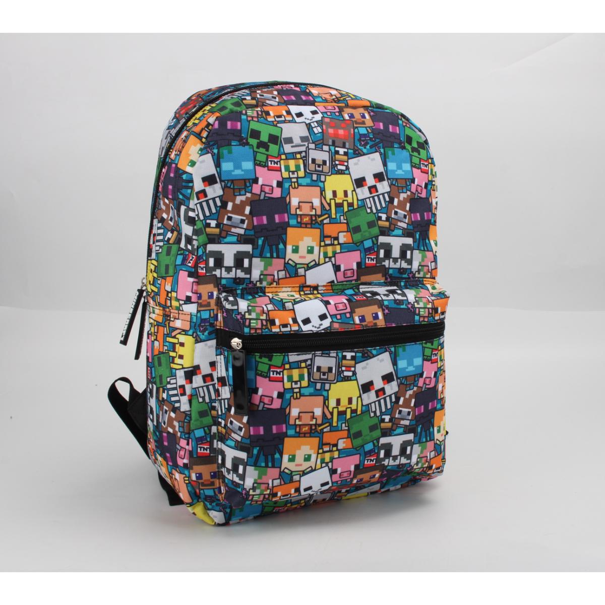 Mochila Escolar Niño Personajes Minecraft