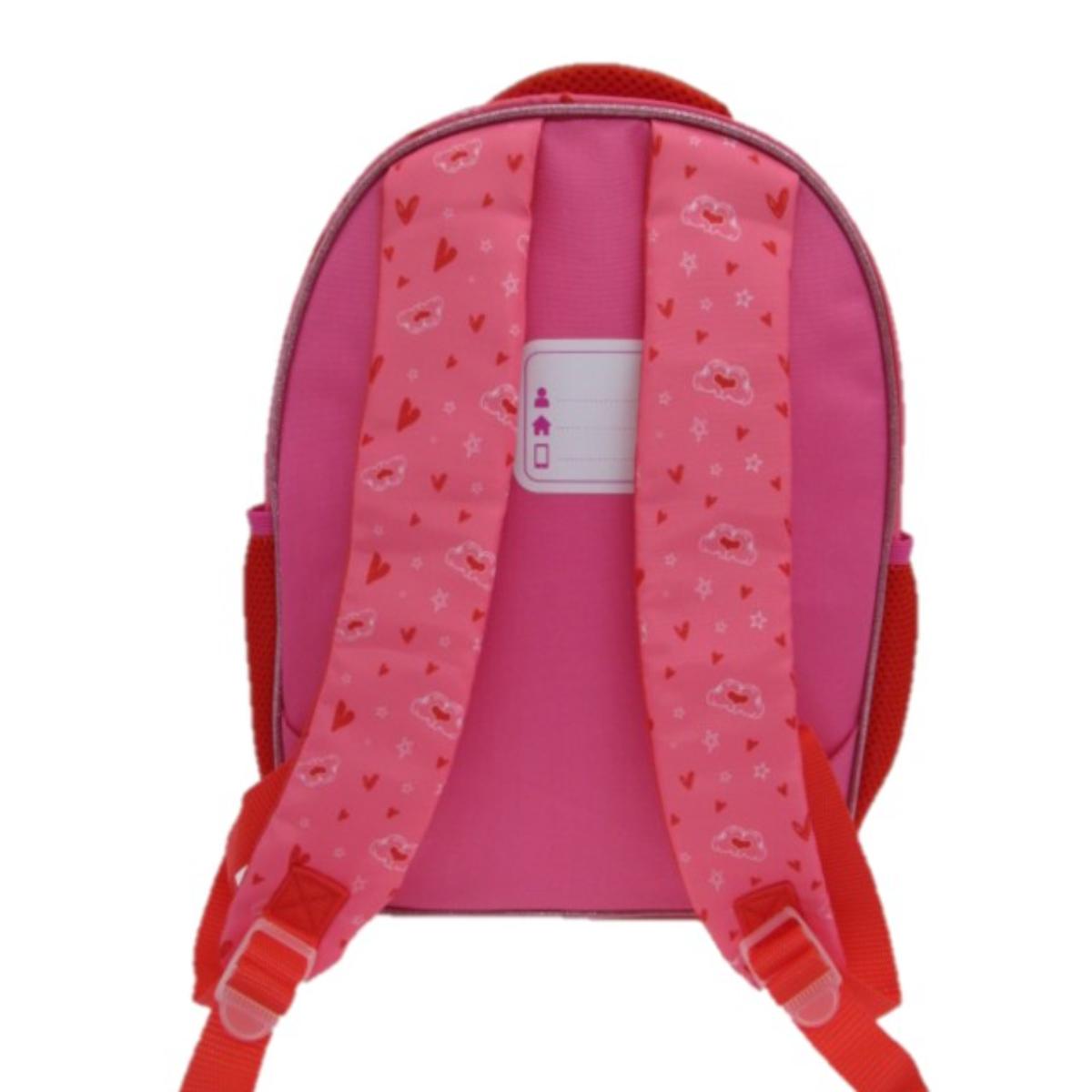 Mochila con Lonchera Escolar Niña Heart Minnie Rosado Disney