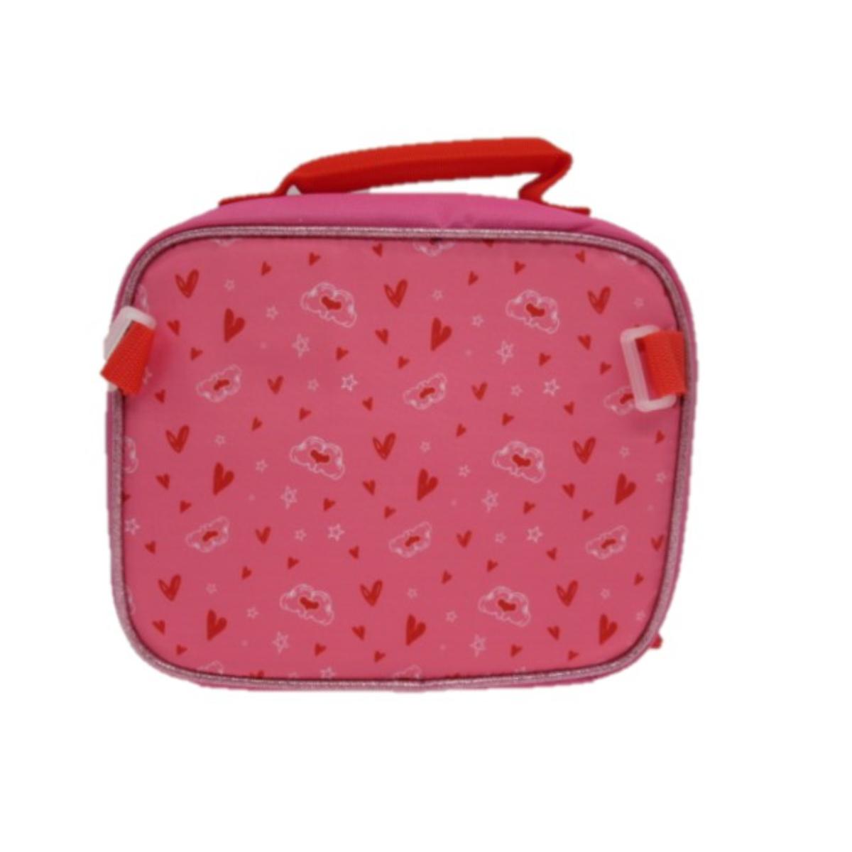 Mochila con Lonchera Escolar Niña Heart Minnie Rosado Disney