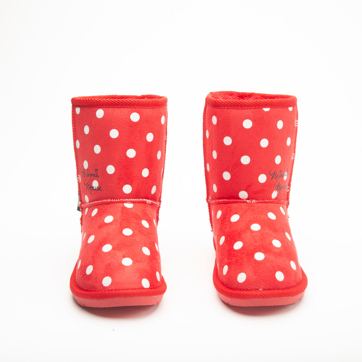 Bota Chiporro Niña Puntos Minnie Rojo Disney