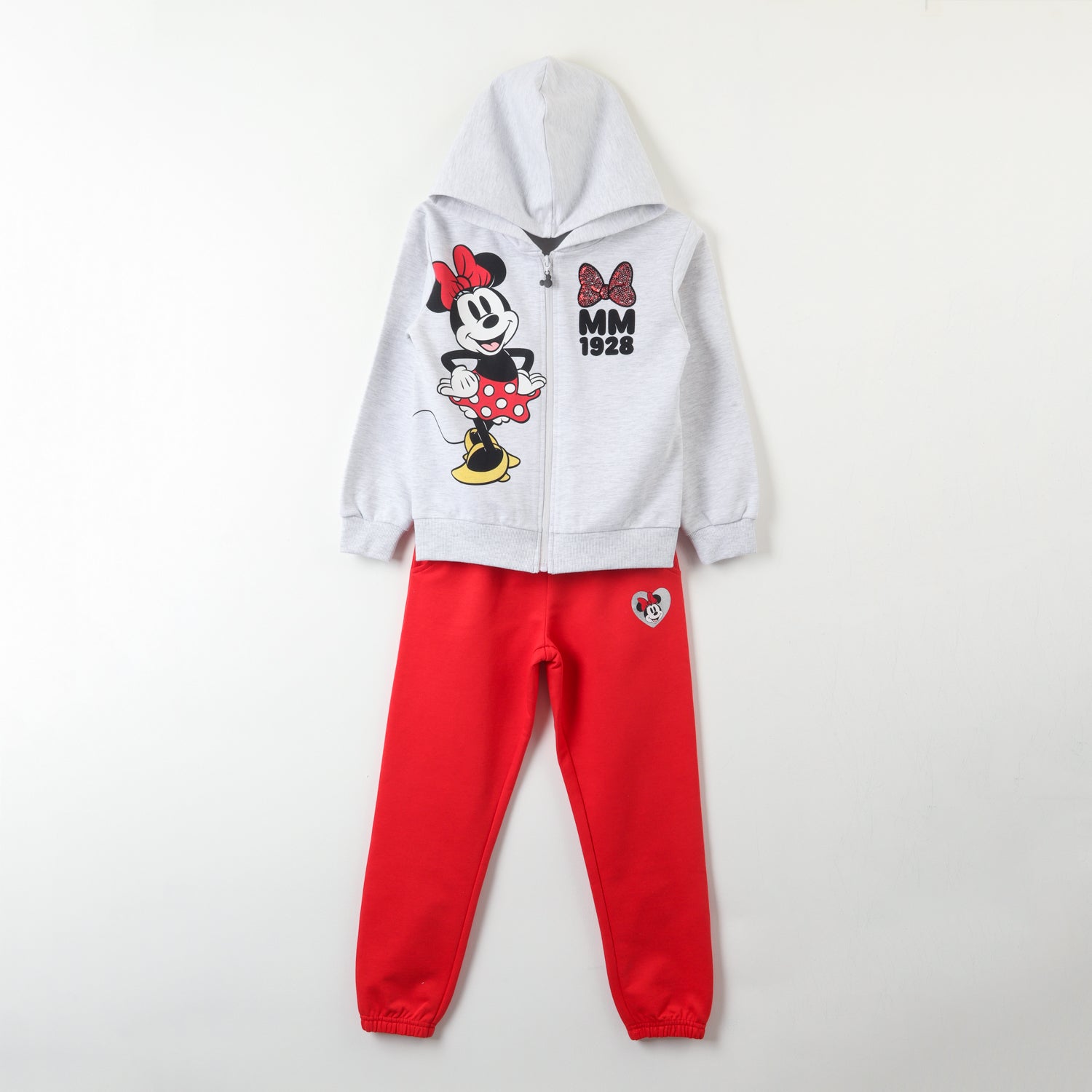 Conjunto Buzo Niña Minnie 1928 Gris Disney