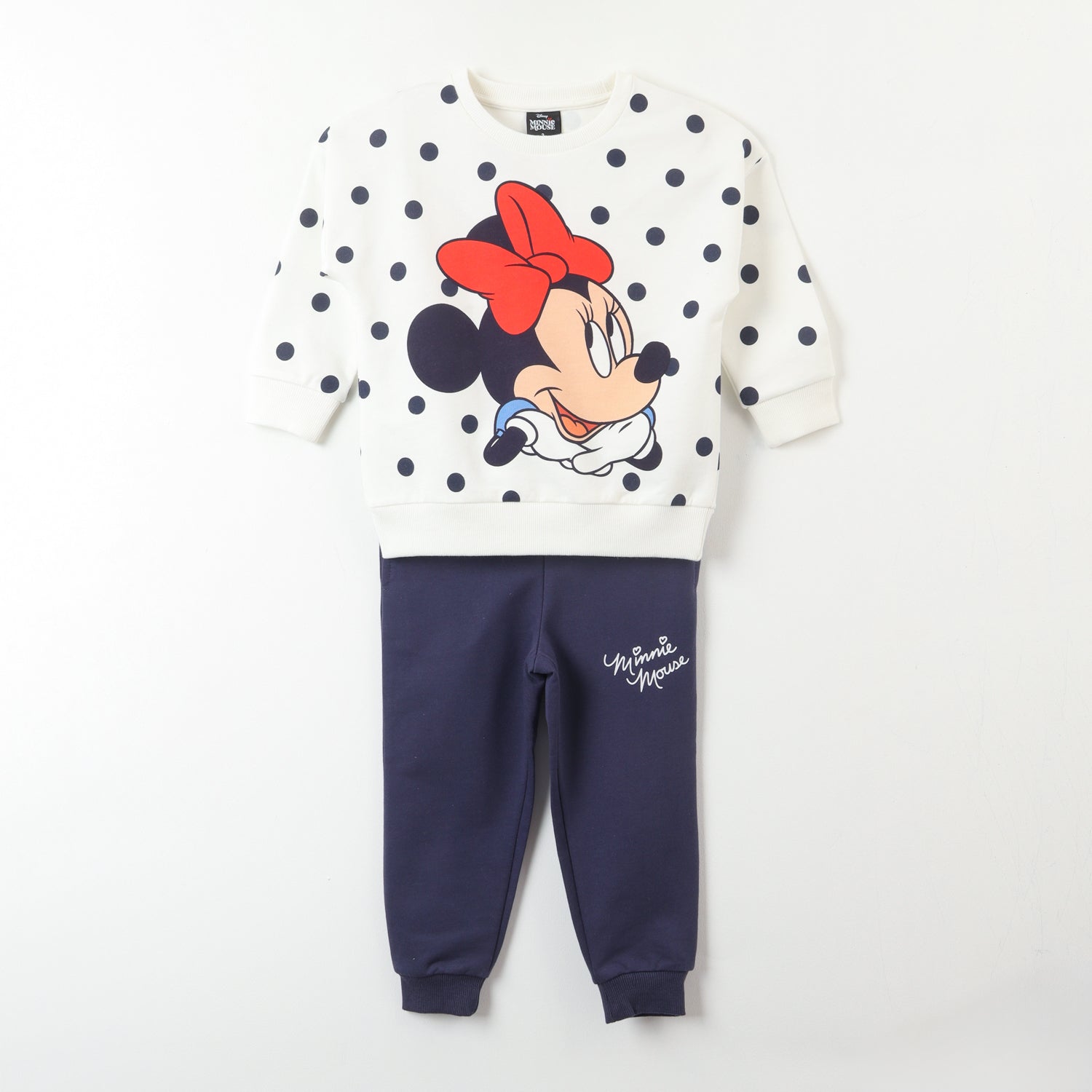 Conjunto Buzo Niña Minnie Puntos Beige Disney