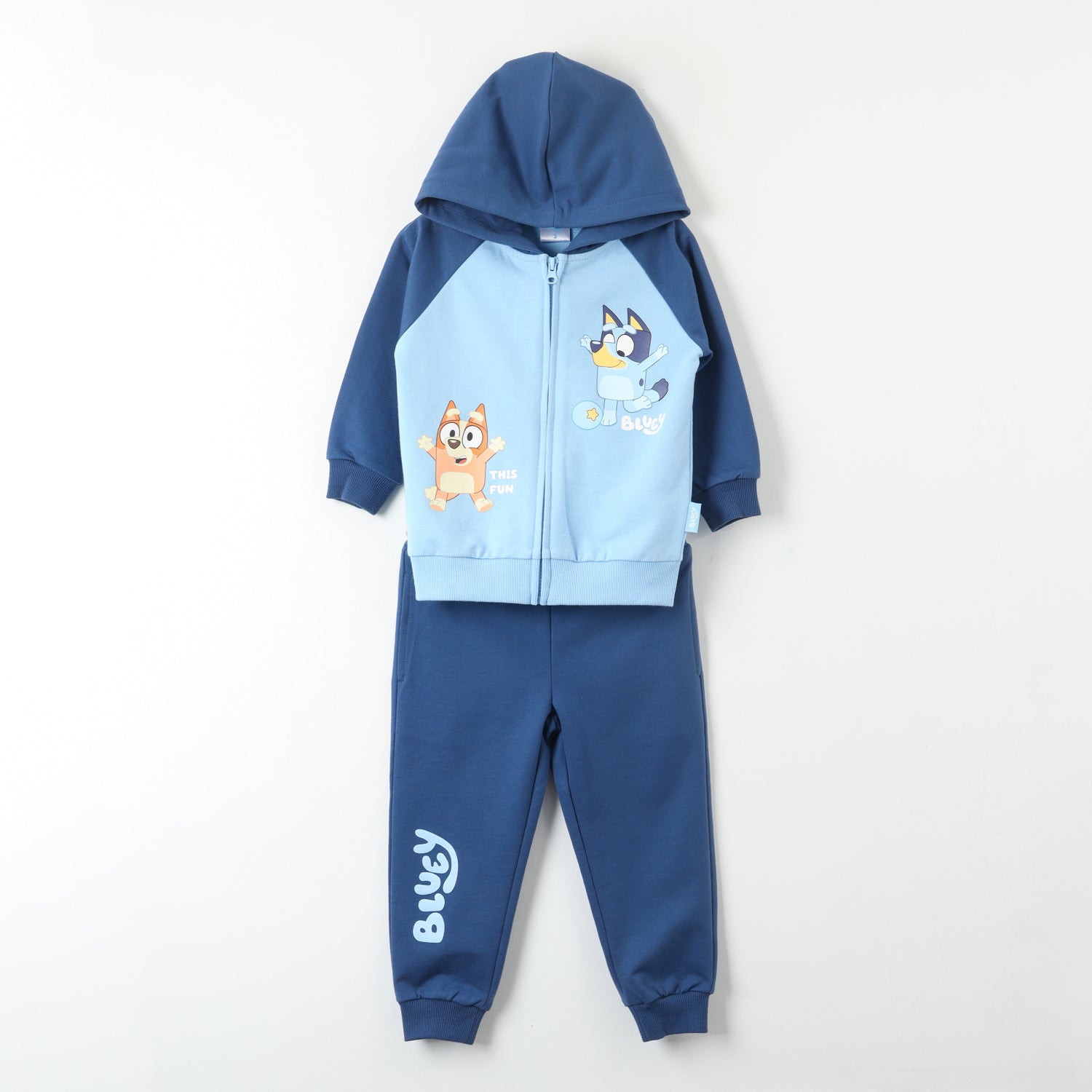 Conjunto Buzo Niño Happy Celeste Bingo Y Bluey