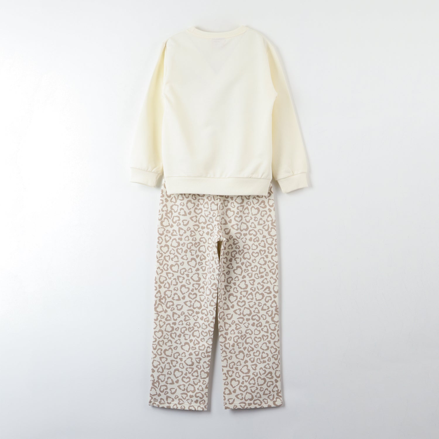 Conjunto Buzo Niña Animal Print Beige Hello Kitty