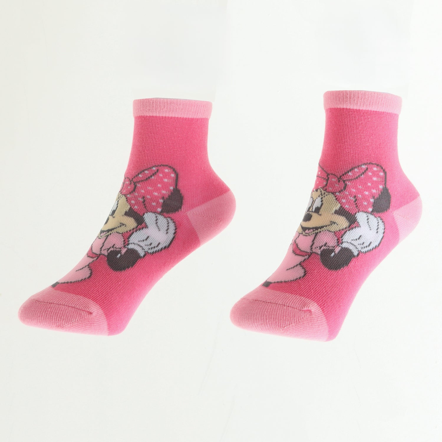 Bipack Calcetines Niña Minnie Puntos Rosado Disney
