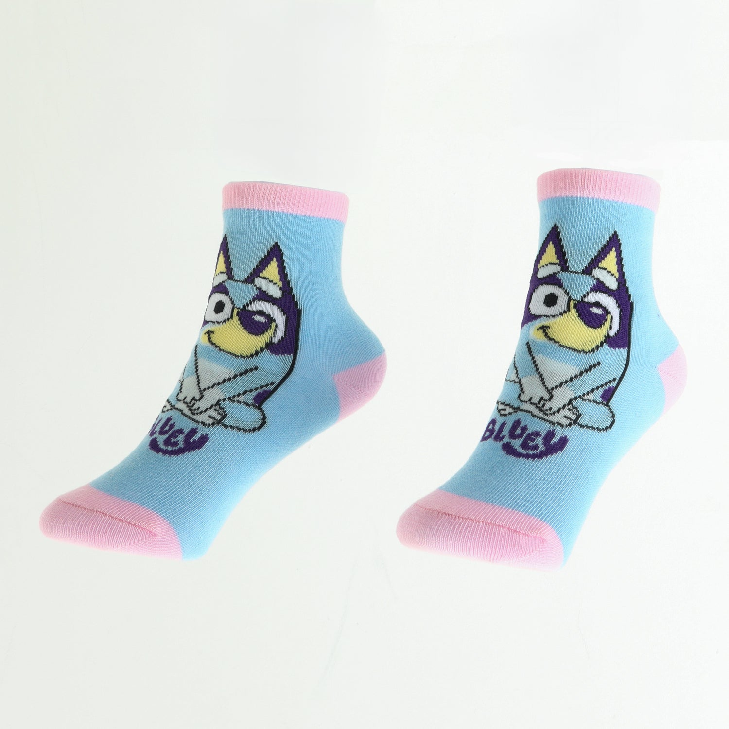 Pack Calcetines Niña Logo Morado Bluey