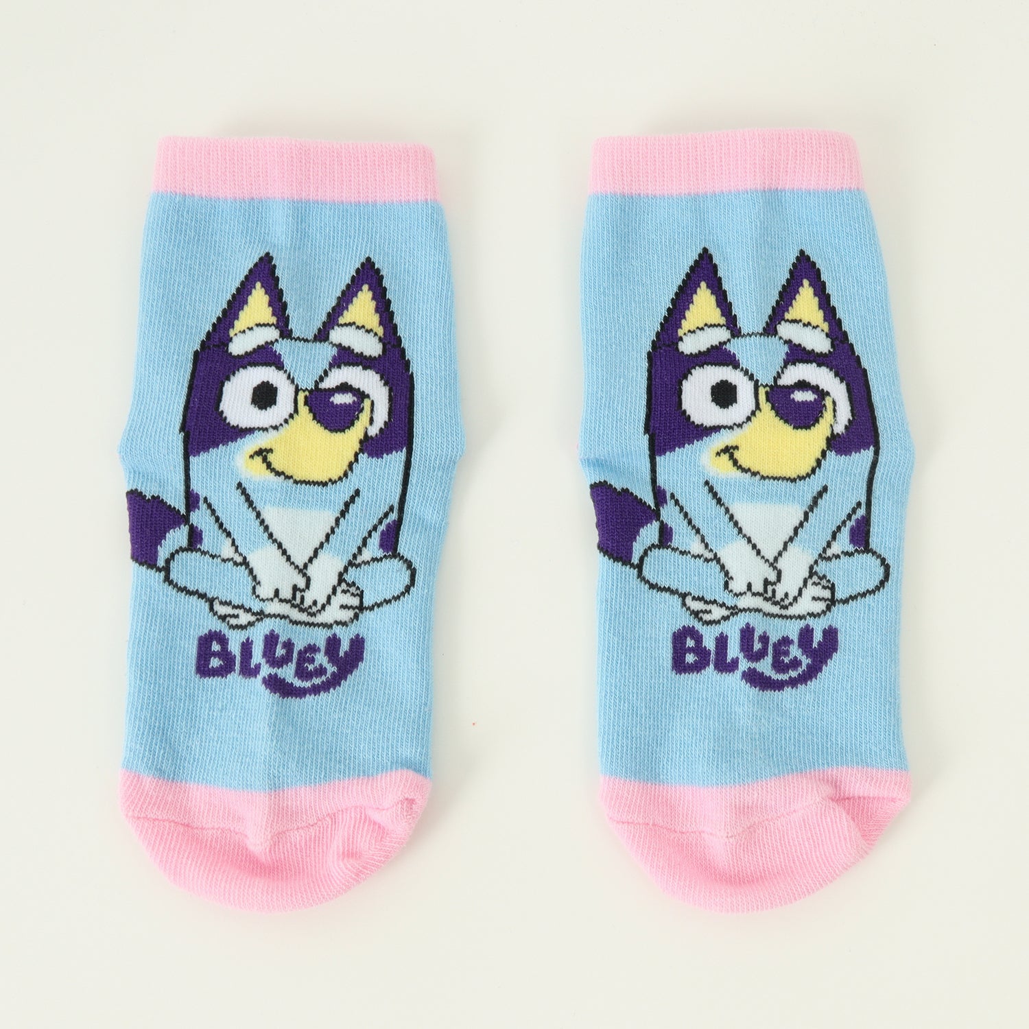 Bipack Calcetines Niña Logo Morado Bluey