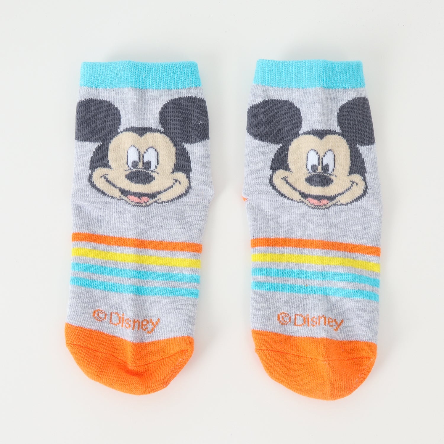 Bipack Calcetines Niño Mickey Lineas Gris Disney