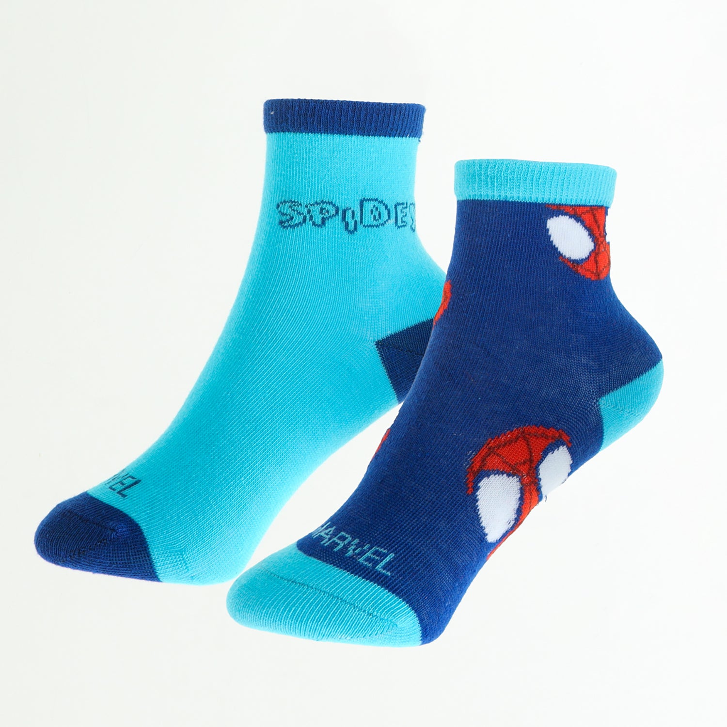 Bipack Calcetines Niño Spidey Caritas Celeste Marvel