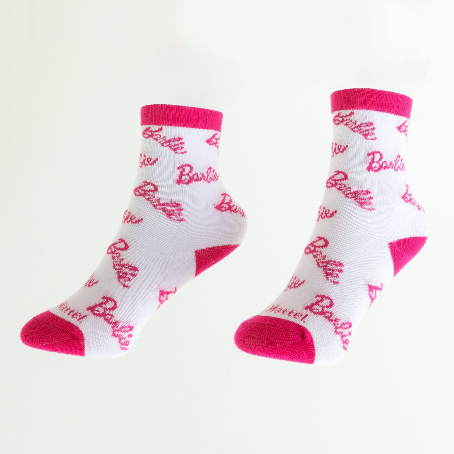 Bipack Calcetines Niña Logos Blanco Barbie