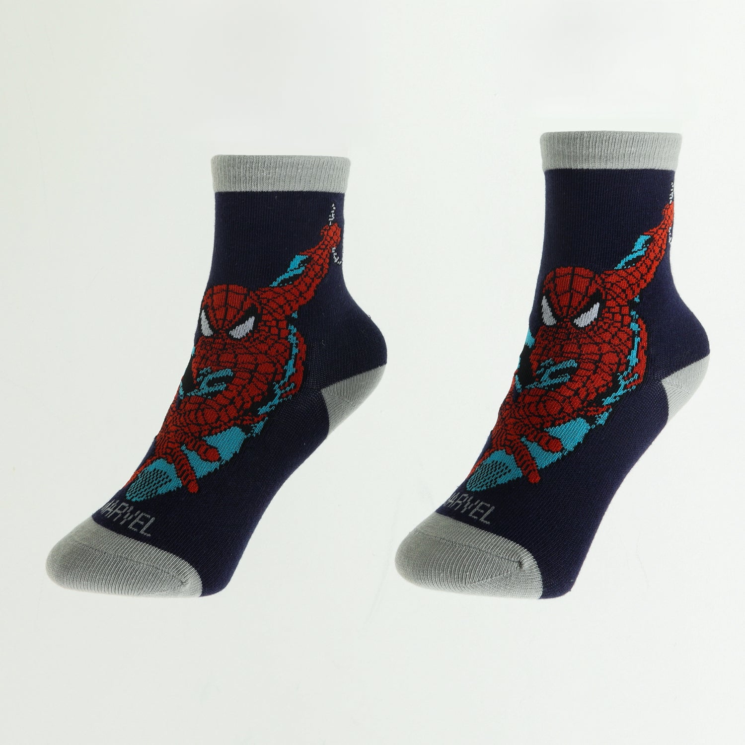 Bipack Calcetines Niño Spiderman Heads Azul Marvel