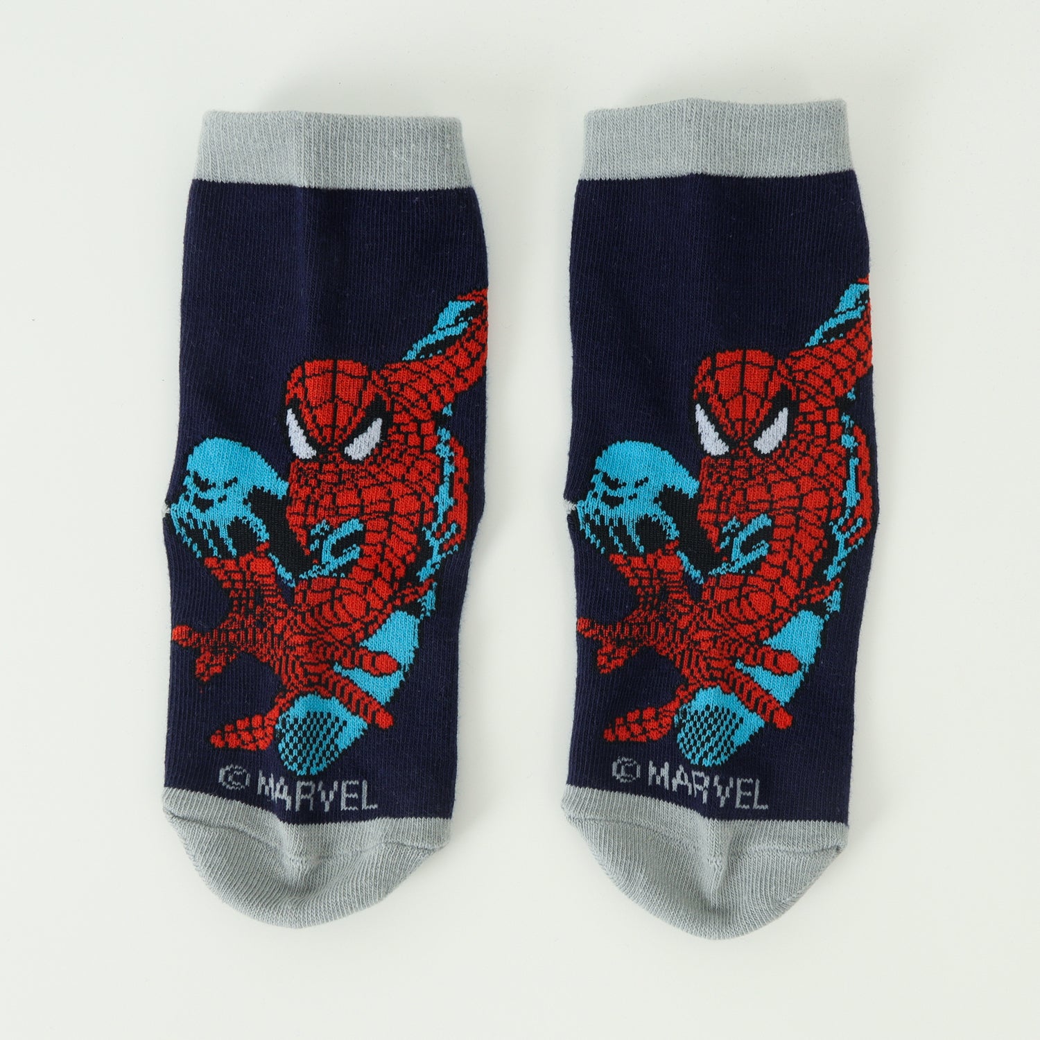 Bipack Calcetines Niño Spiderman Heads Azul Marvel