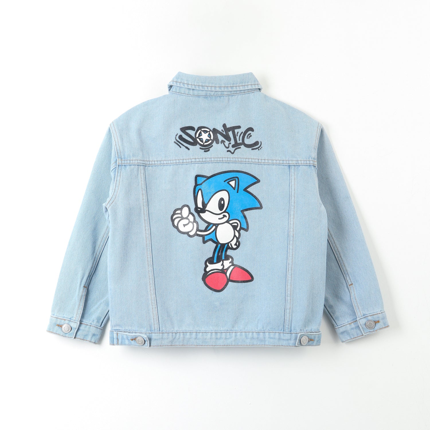Chaqueta Denim Niño Logo Espalda Azul Sonic