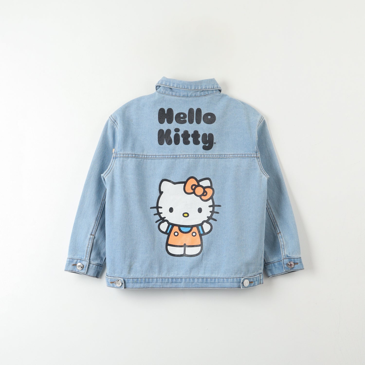 Chaqueta Denim Niña Logo Espalda Azul Hello Kitty