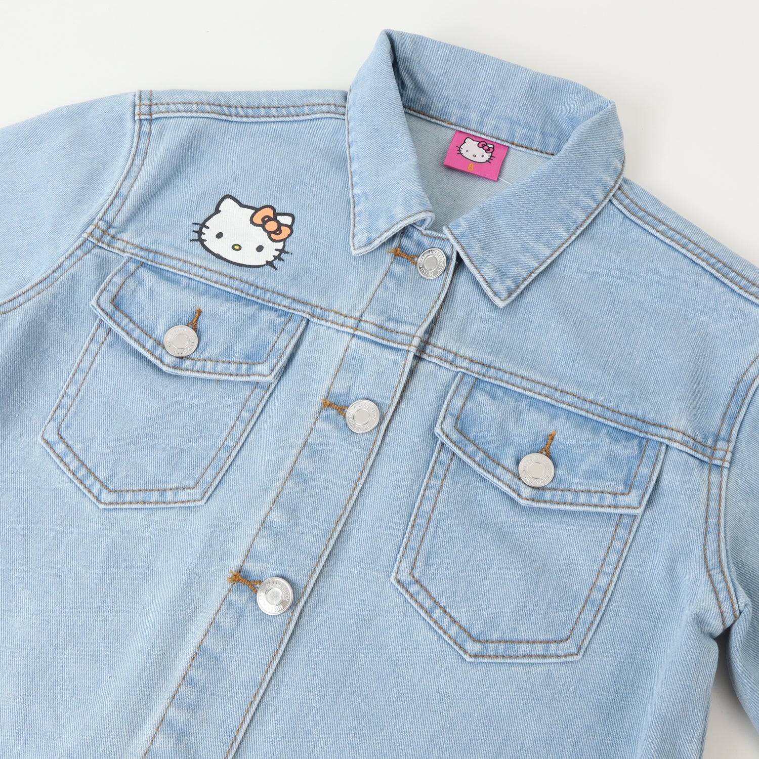 Chaqueta Denim Niña Logo Espalda Azul Hello Kitty