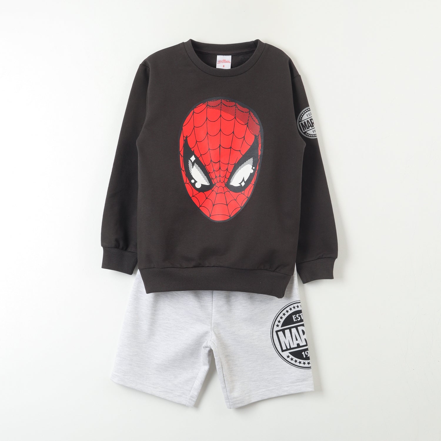 Conjunto Comfy Niño Spiderman Mascara Gris Marvel