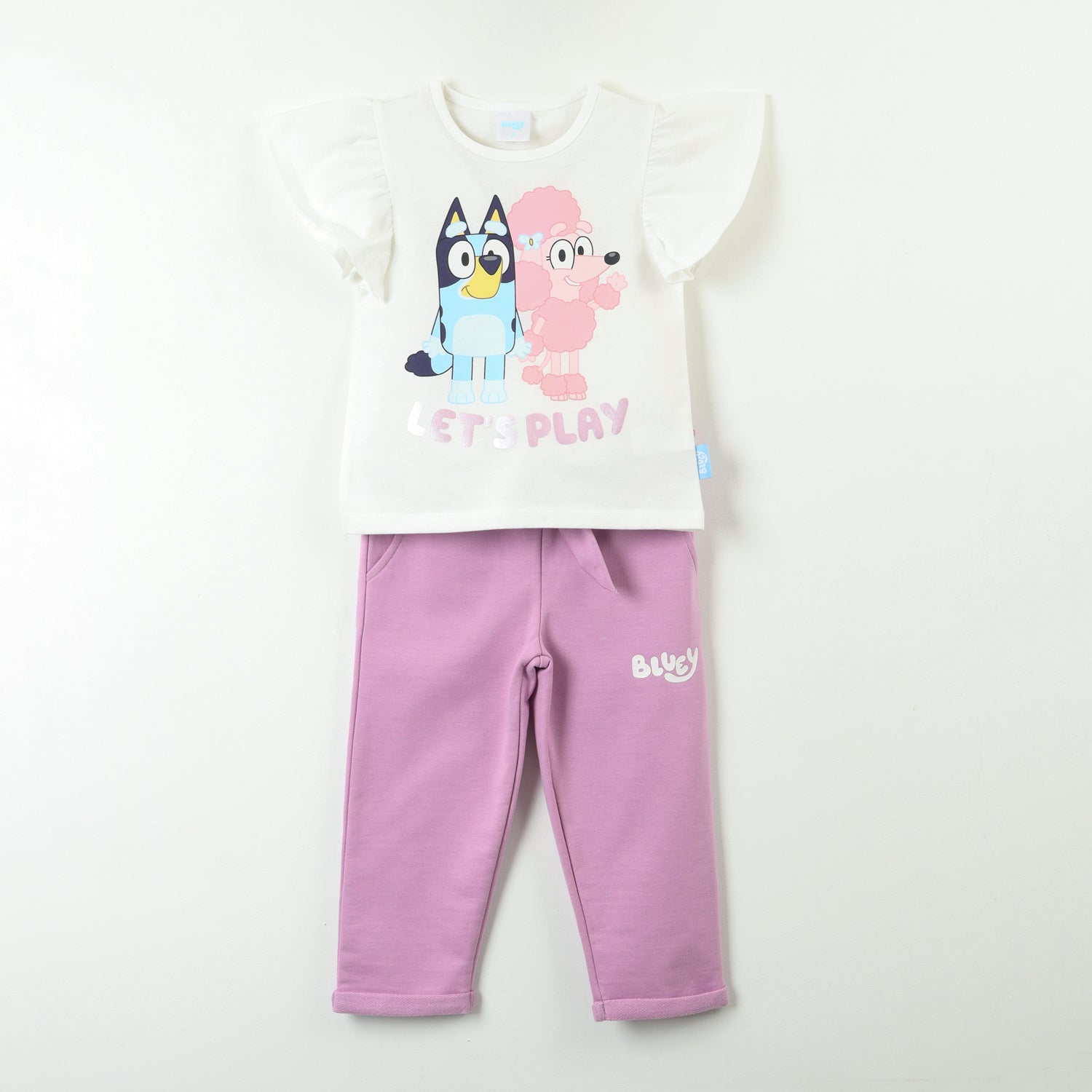 Conjunto Niña Lets Play Blanco Coco Y Bluey