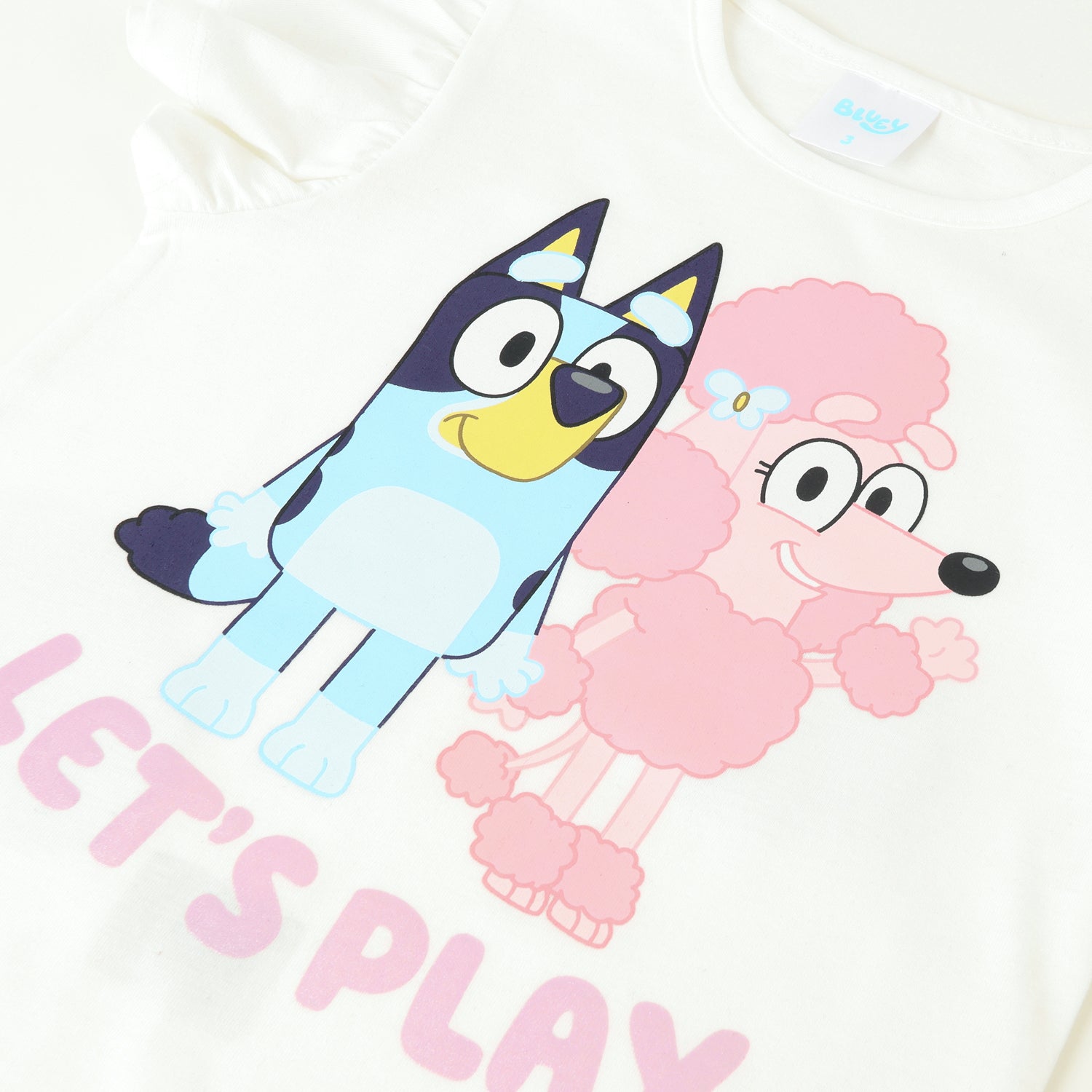 Conjunto Niña Lets Play Blanco Coco Y Bluey