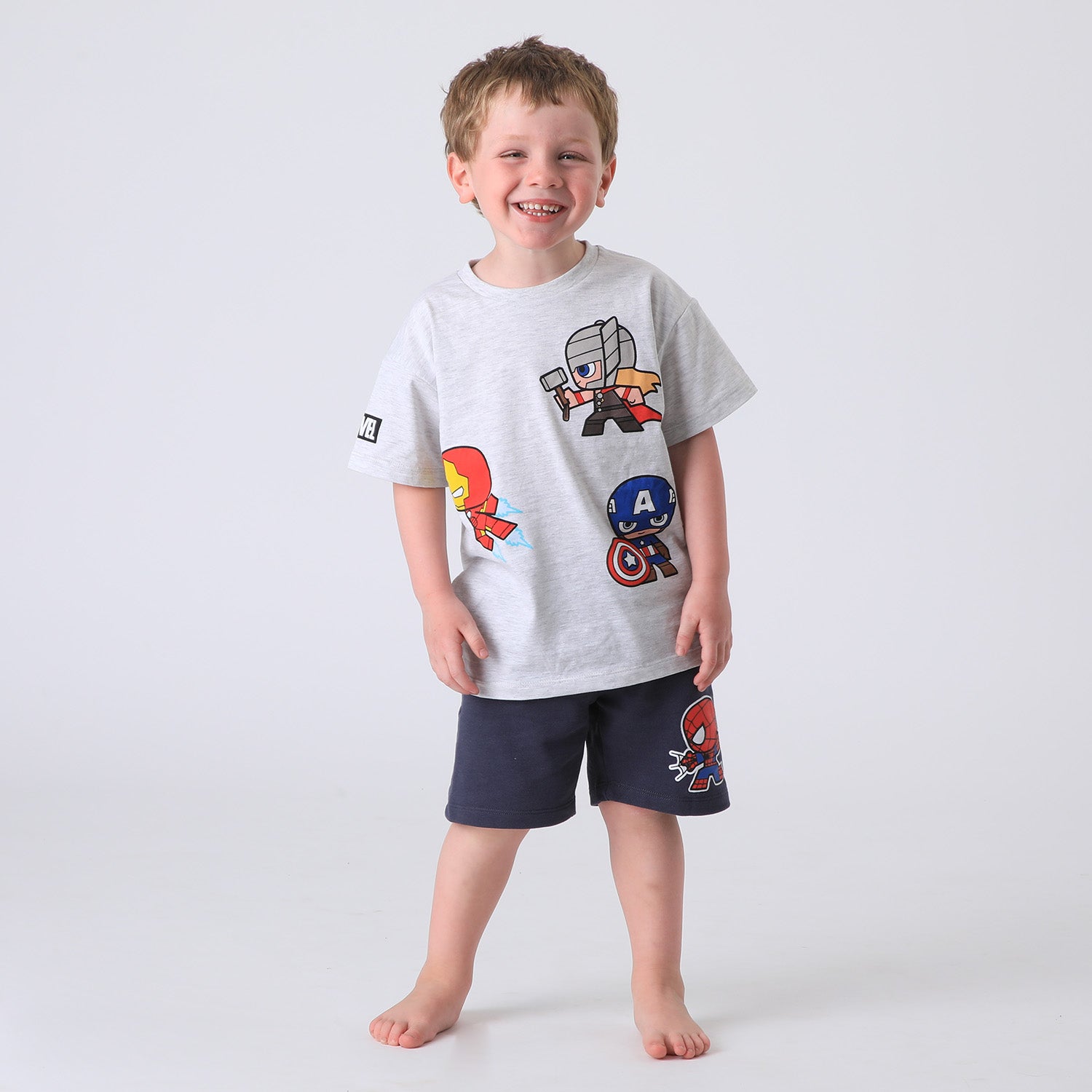 Conjunto Niño Blanco Avengers Assemble Marvel