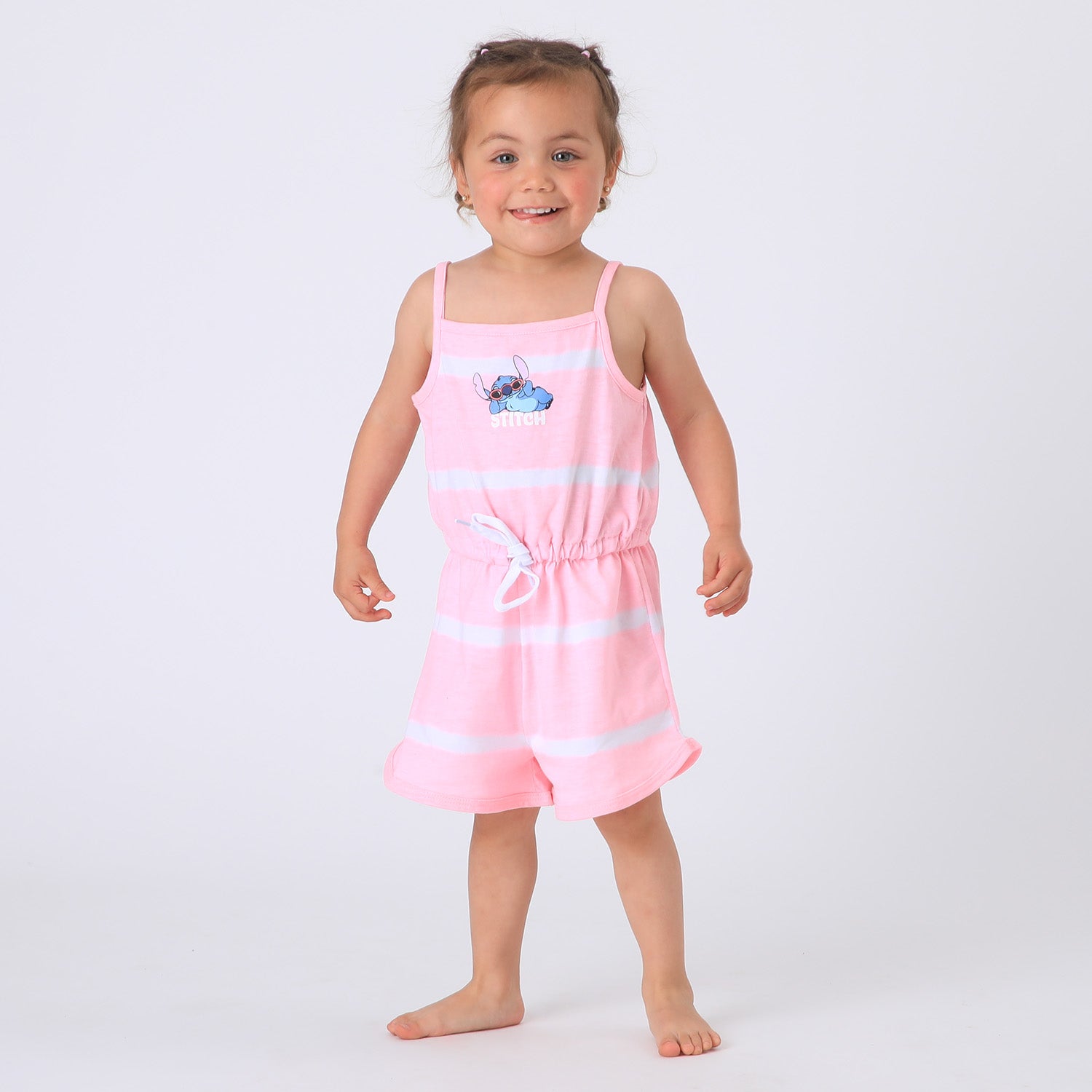 Enterito Niña Rosado Rayas Tie Dye Lilo & Stitch Disney