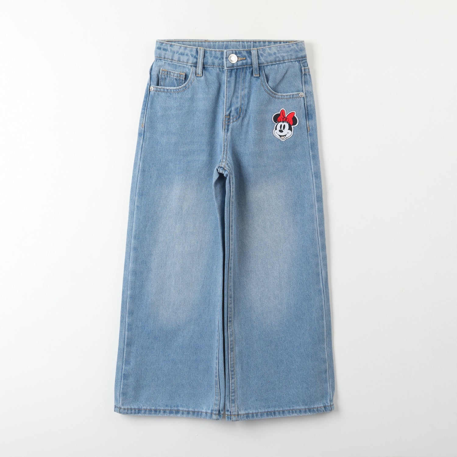 Jeans Niña Minnie Face Azul Disney