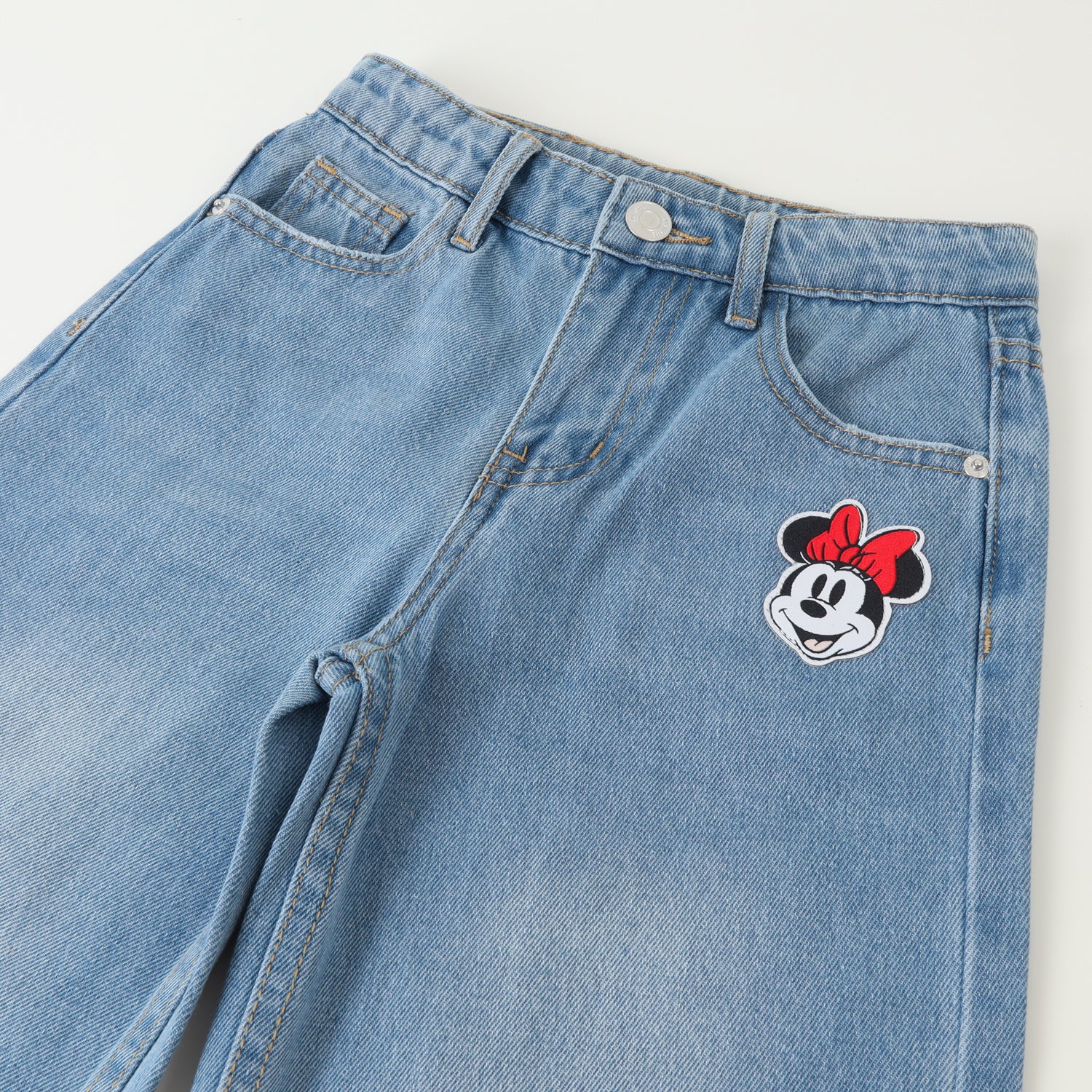 Jeans Niña Minnie Face Azul Disney