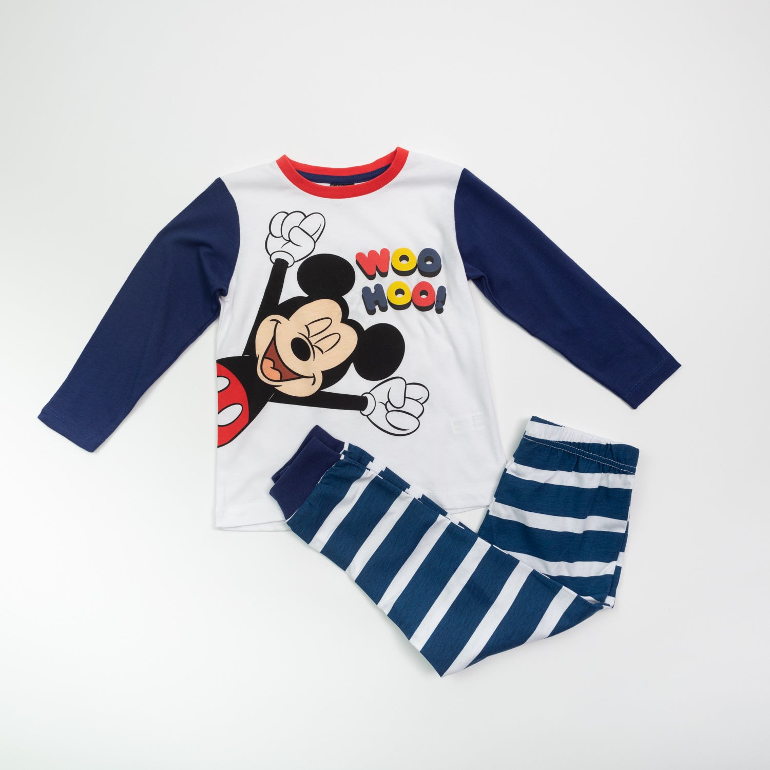 Pijama Niño Mickey Woo Hoo Blanco Disney