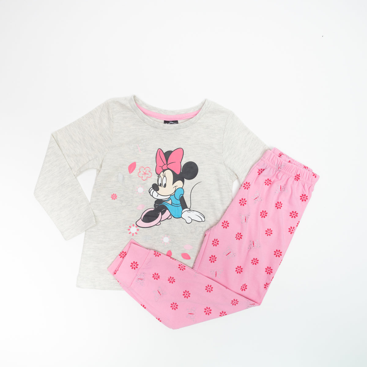 Pijama Niña Minnie Flowers Blanco Disney