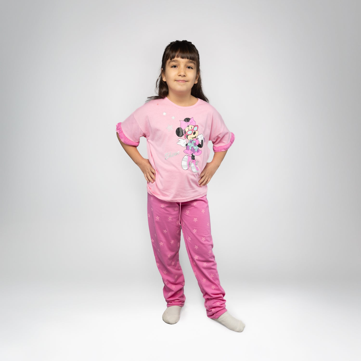 Pijama Niña Minnie Shine Rosado Disney