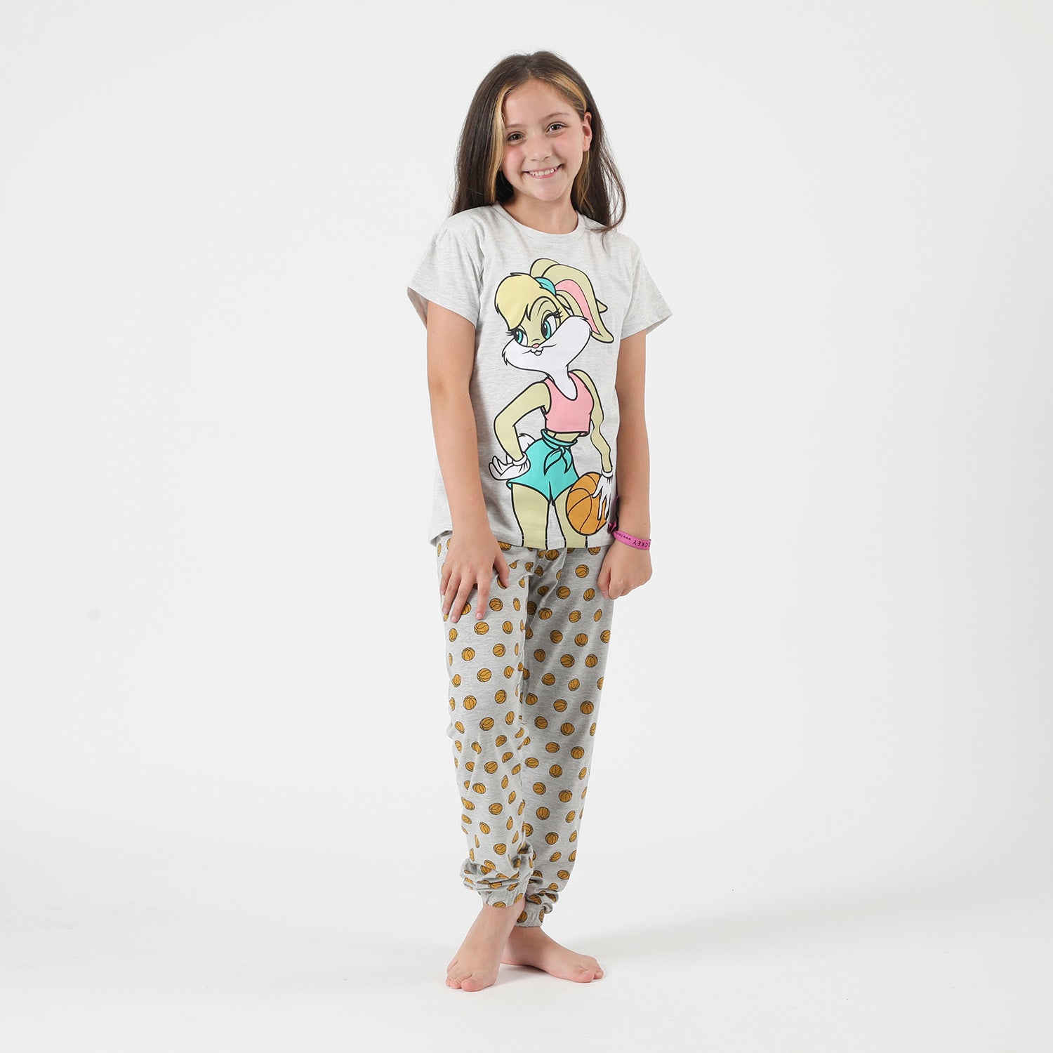 Pijama Niña Basketball Blanco Looney Tunes