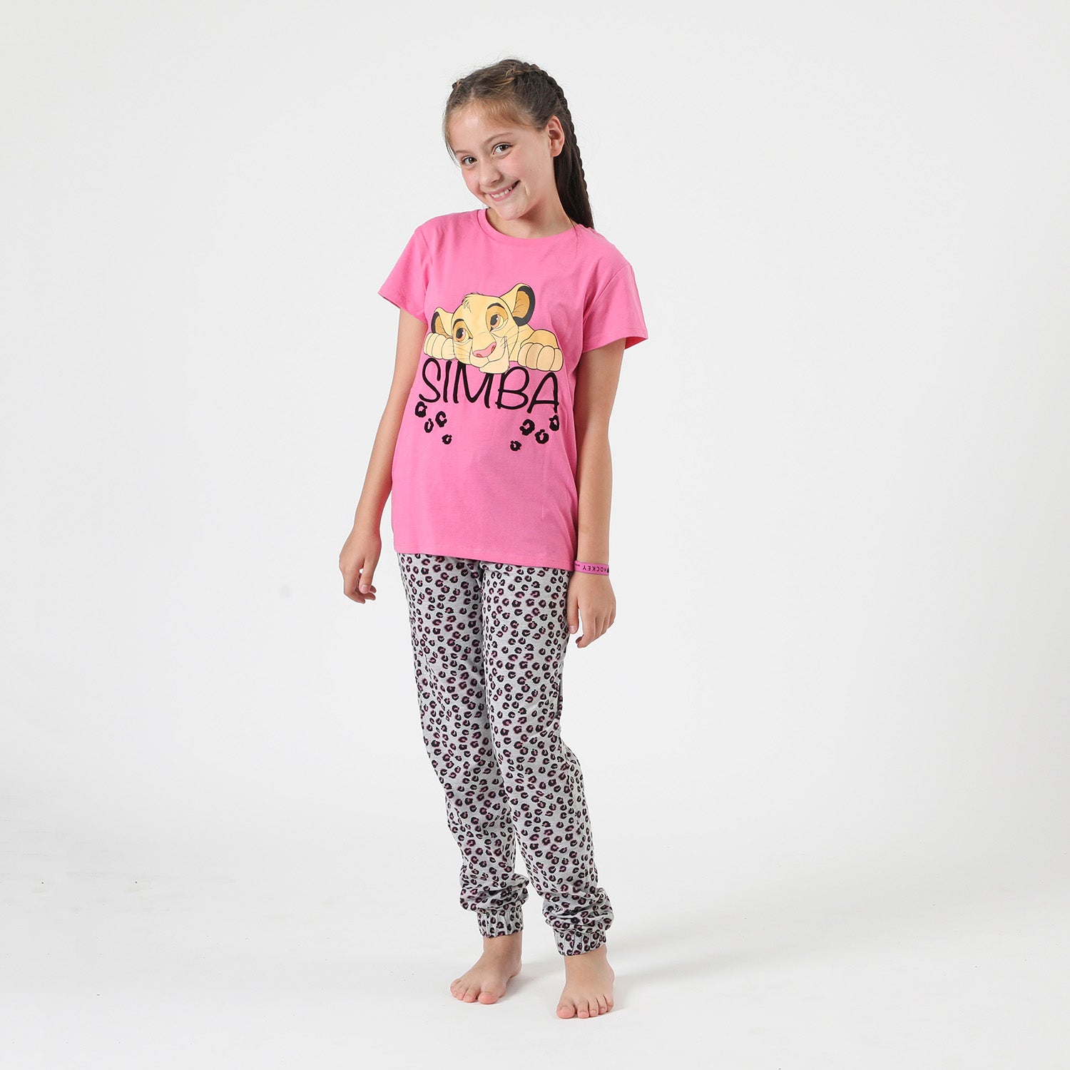 Pijama Niña Rey León Lay Down Rosado Disney