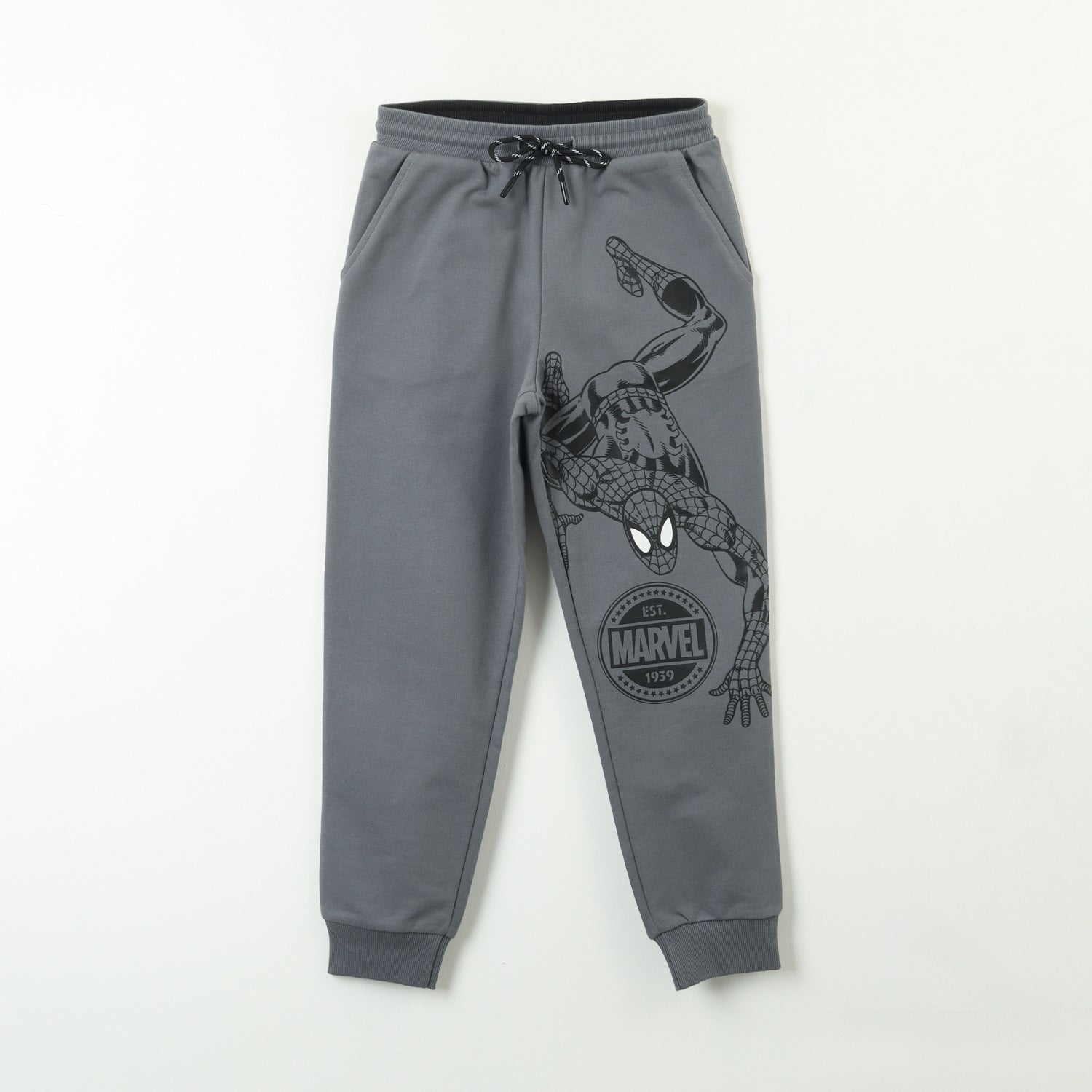 Pantalon De Buzo Niño Spiderman Estampa Gris Marvel