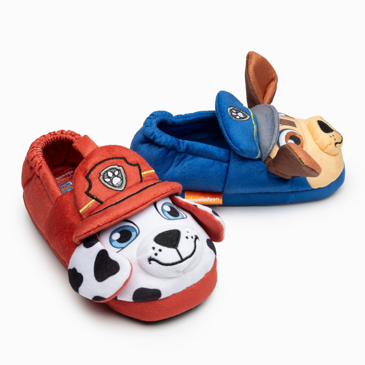 Pantufla 3D Niño Chase y Marshal Azul Paw Patrol
