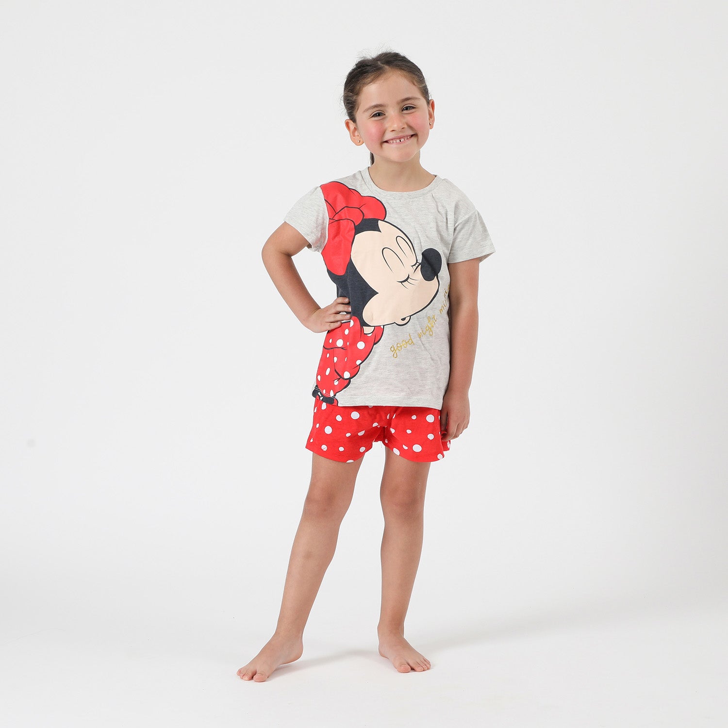 Pijama Corto Niña Minnie I Blanco Disney
