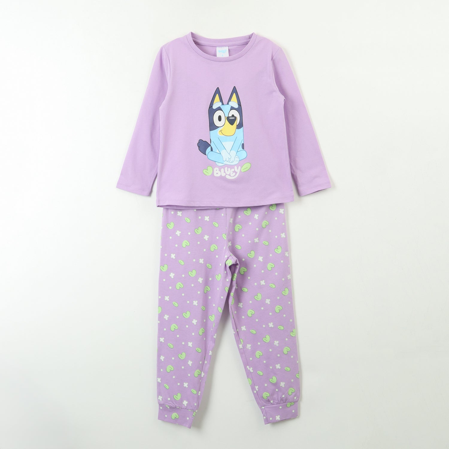 Conjunto Pijama Niña Sentado Morado Bluey