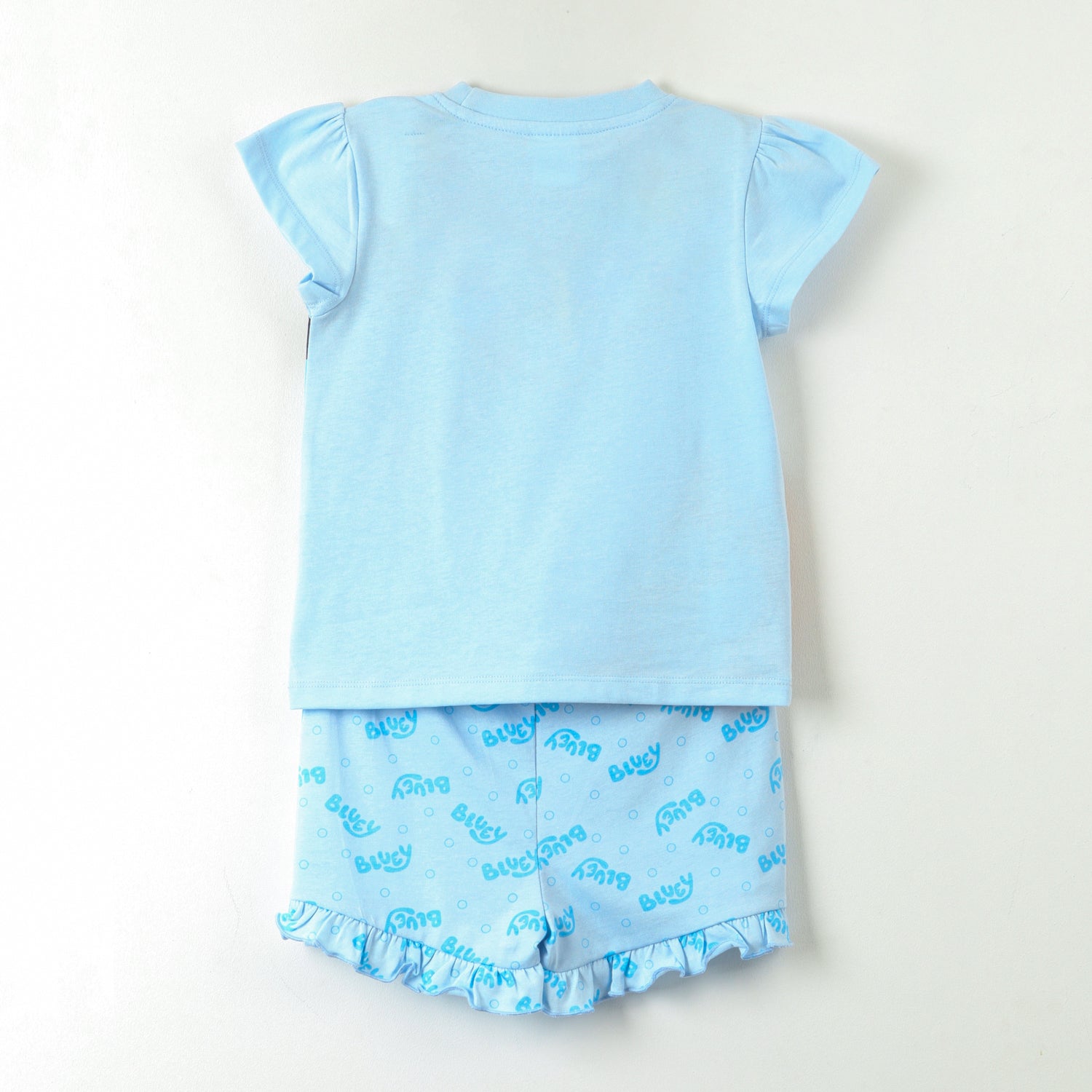 Pijama Manga Corta Niña Celeste Bingo & Bluey