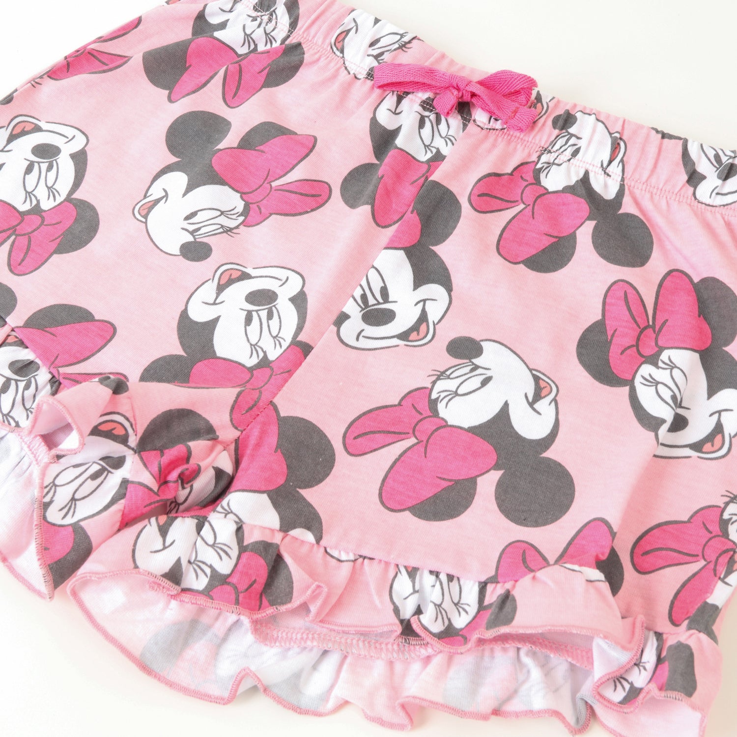 Pijama Manga Corta Niña Rosado Full Print Minnie Disney