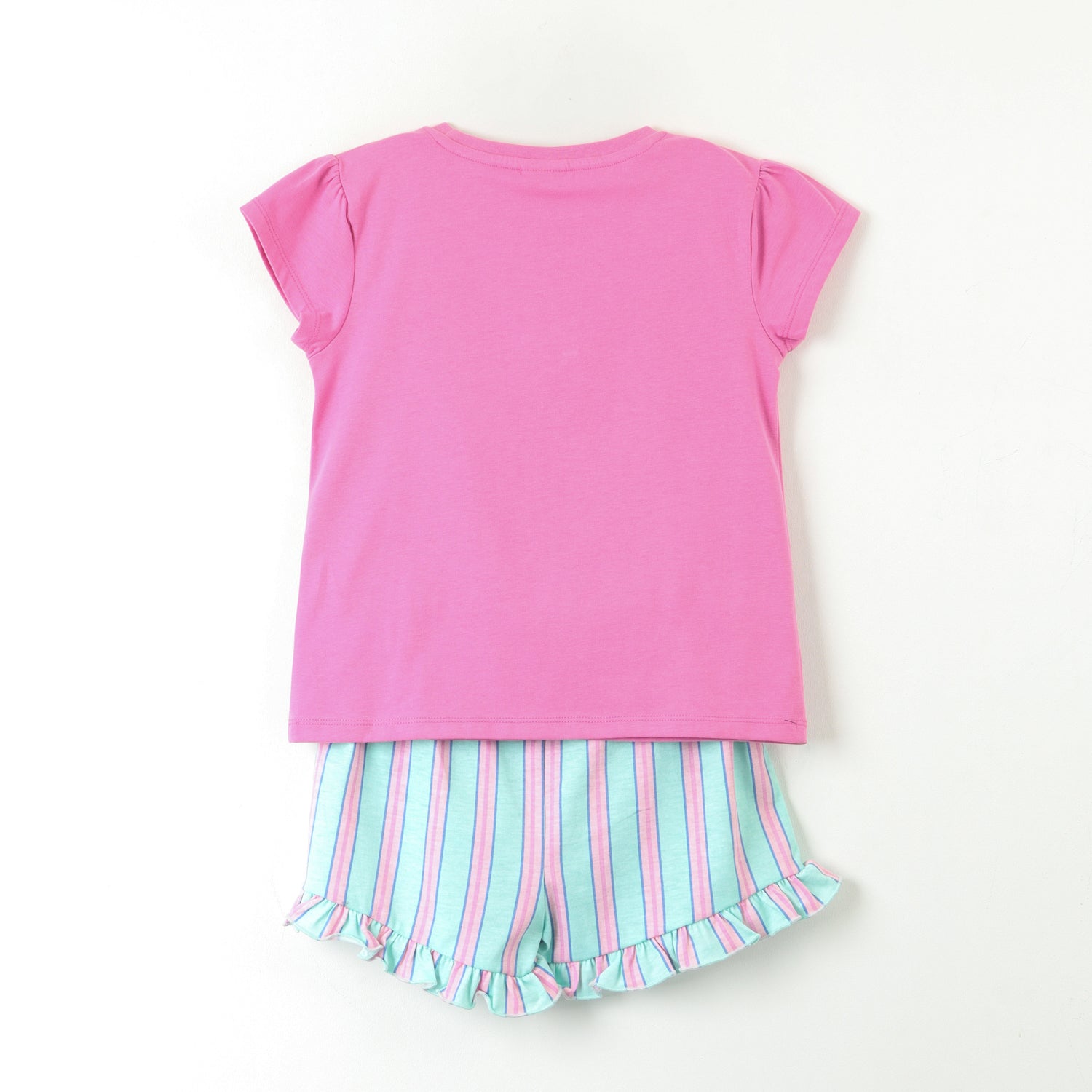 Pijama Manga Corta Niña Rosado Bata Lilo & Stitch Disney