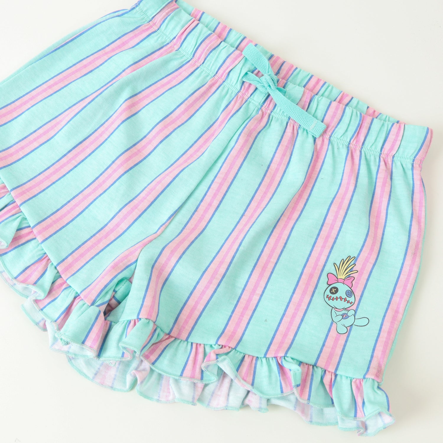 Pijama Manga Corta Niña Rosado Bata Lilo & Stitch Disney