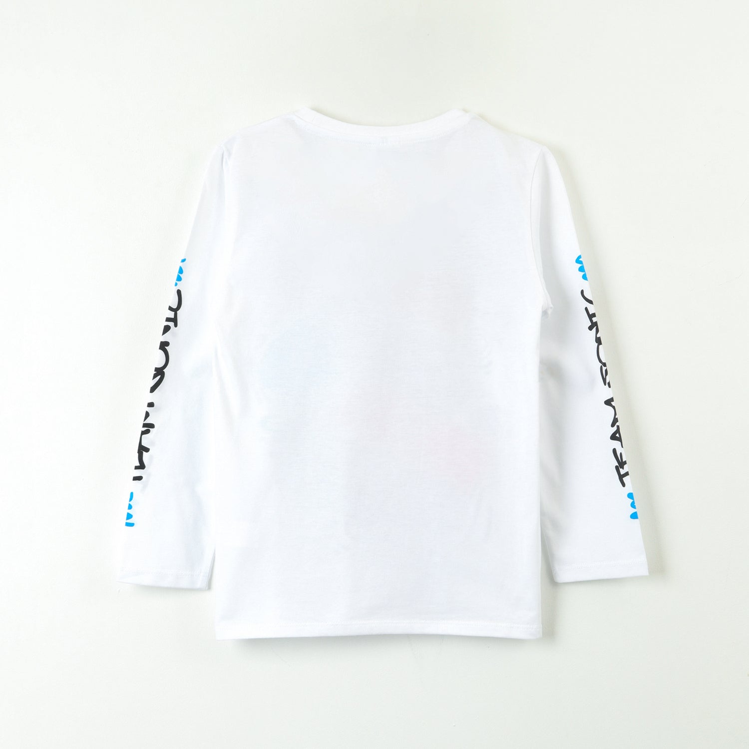 Polera Manga Larga Niño Graffiti Blanco Sonic