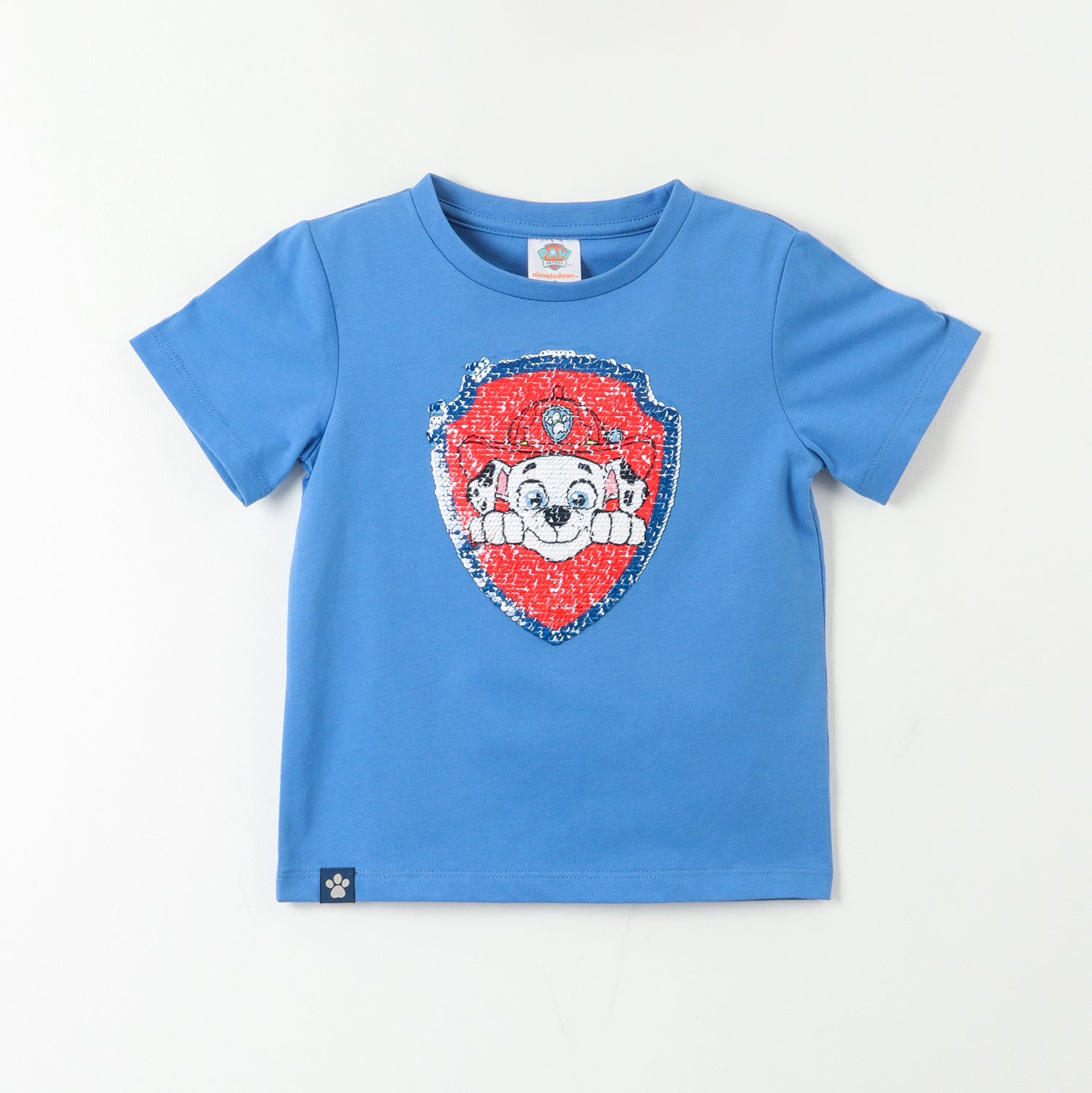 Polera Manga Corta Niño Chase Y Marshall Beige Paw Patrol