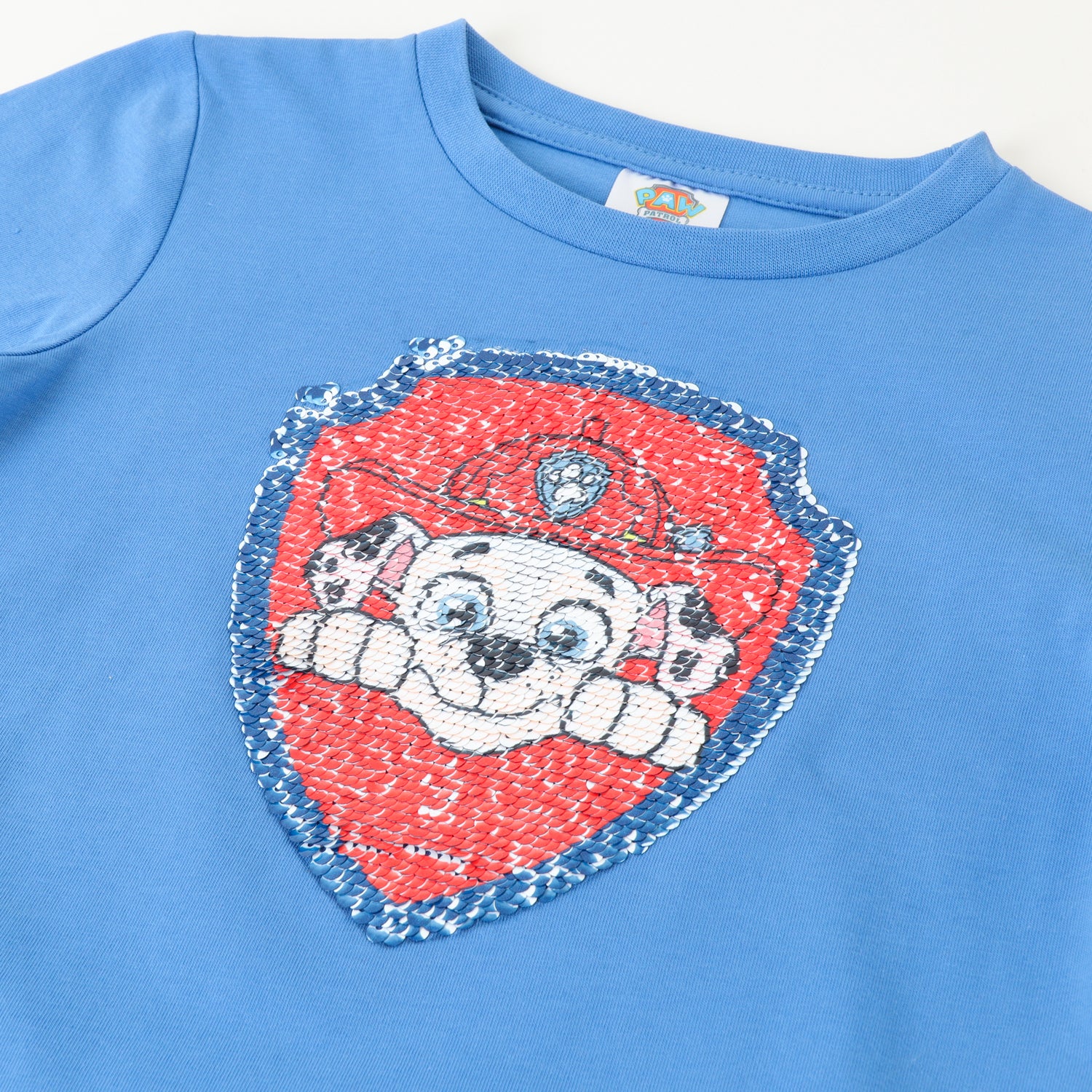 Polera Manga Corta Niño Chase Y Marshall Beige Paw Patrol