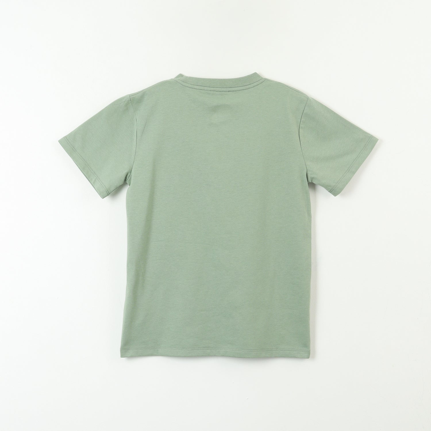 Polera Manga Corta Niño Cuadrados Verde Minecraft