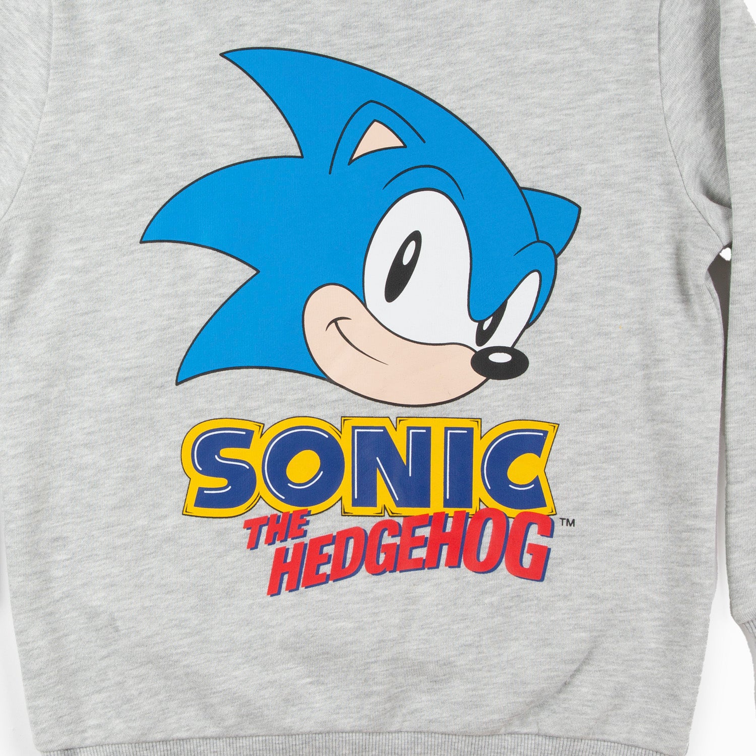 Poleron Cerrado Niño The Hedgehog Gris Sonic