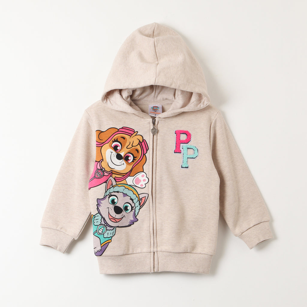 Poleron Abierto Niña Ice Cream Gris Paw Patrol